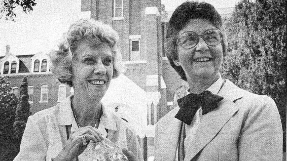 Amy Freeman and Sister Margaret Slattery
