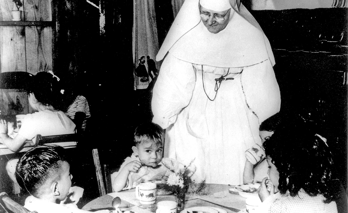 Sister Mary Victory and four children